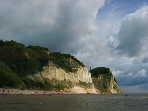 White cliffs - Beautiful chalk cliffs on the Danish coast